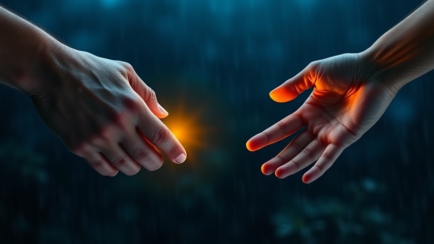 Lance Wallnau promotes spiritual alignment, hands reaching for a glowing Bible.