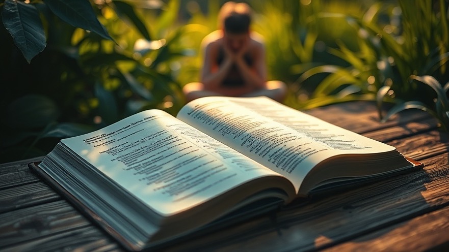 Discover spiritual insights in prayer with an open Bible, reflecting joy in tribulation.
