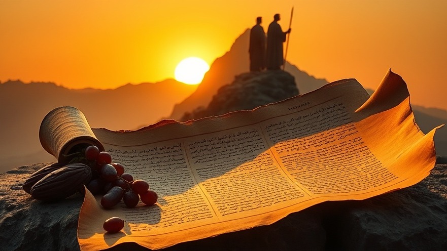 Ancient scroll on a stone altar symbolizes biblical nutrition for longevity and vitality.