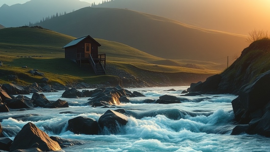 A person experiences the Great Awakening amid serene morning light and nature's beauty.