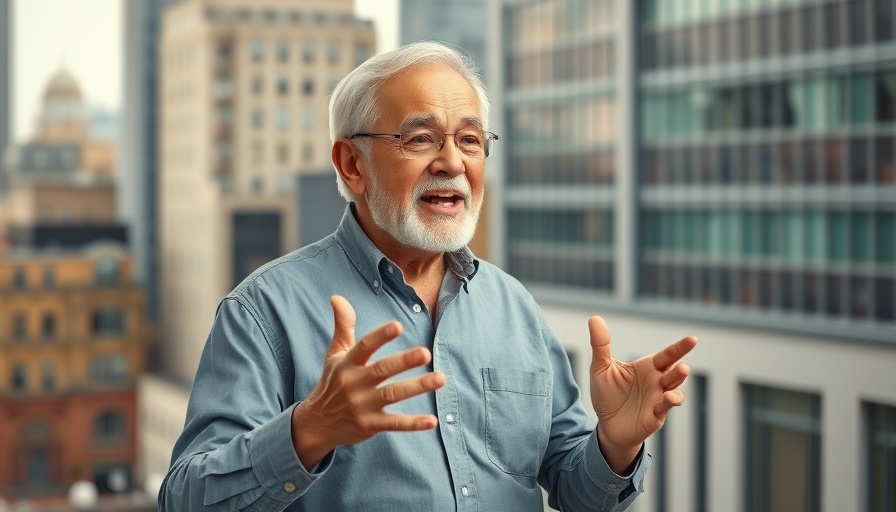 Elderly man speaking passionately in a studio about spiritual warfare insights.