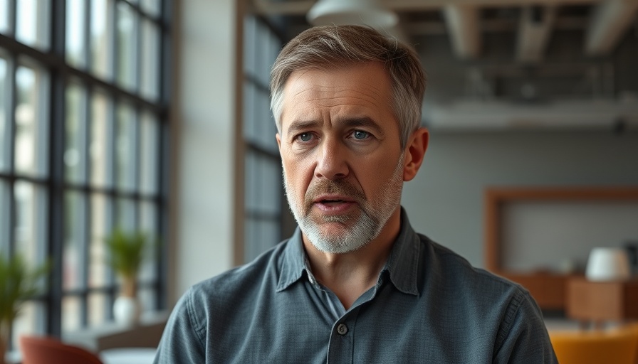 Middle-aged man discussing China's impact in a studio setting.