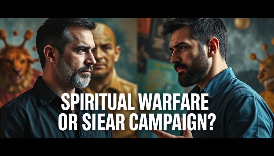 Lance Wallnau spiritual warfare discussion image with contrasting figures.