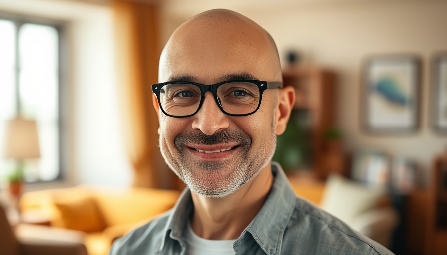 Rick Renner smiling indoors with warm background.