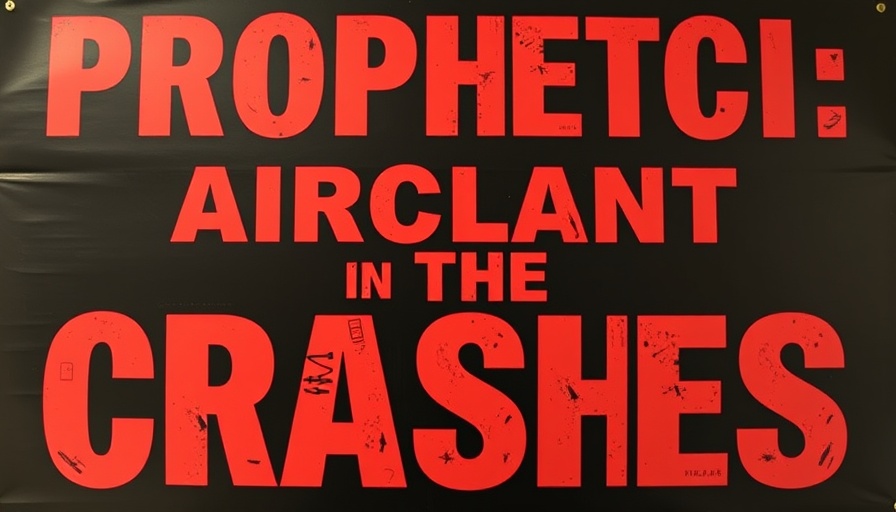 Prophecy announcement about aircraft crashes with bold text.