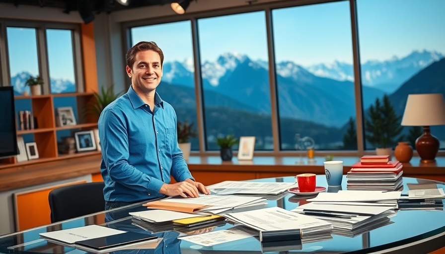 Lance Wallnau Show studio with host at desk.