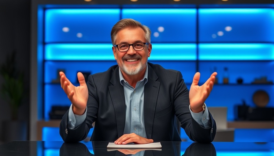 Lessons from Nehemiah presentation with a smiling host.