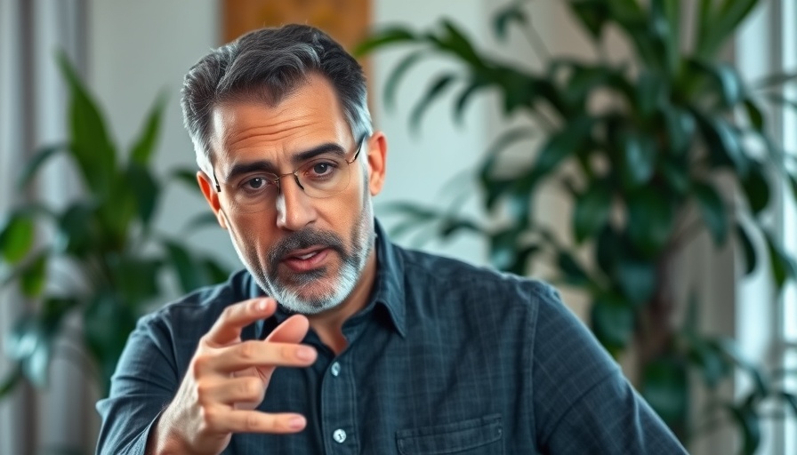 Mature man making a decision during a talk indoors.