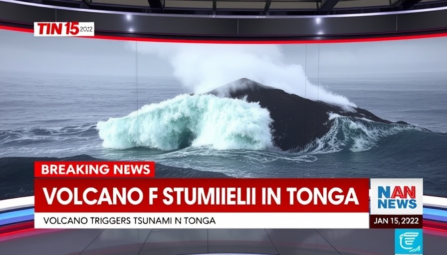 JosephZ news broadcast about Tonga volcano and tsunami, dated Jan 2022.