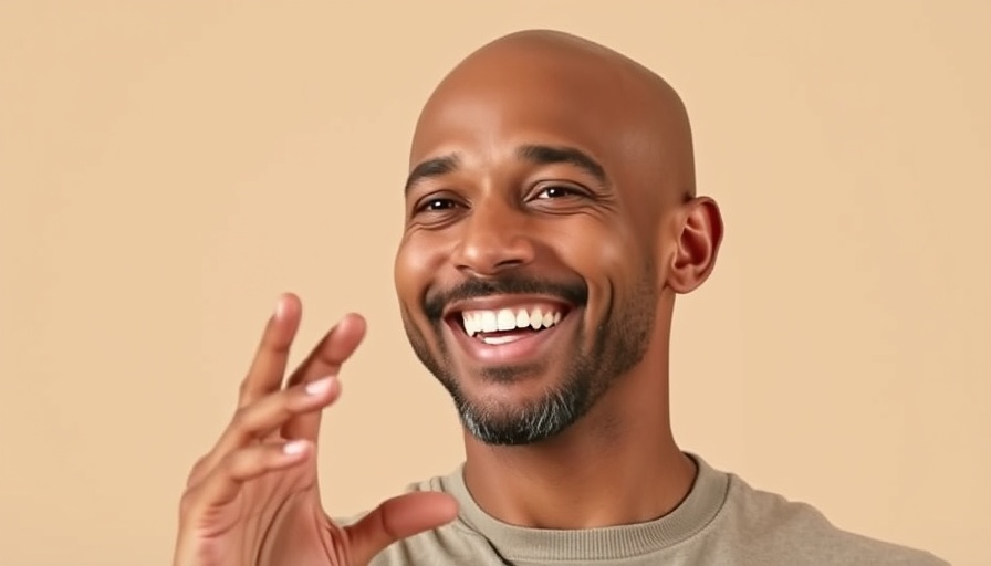Smiling man gesturing, conveying Spiritual Force of Multiplication.