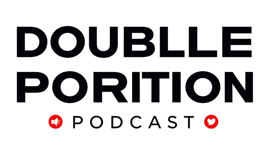Clean design podcast logo with the text 'DOUBLE PORTION PODCAST', social icons.