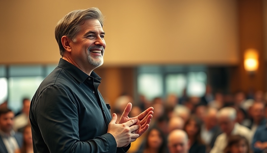 Rick Renner speaking during a sermon illustration.