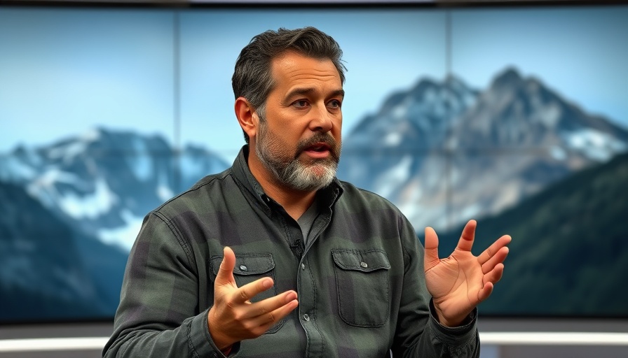 Mature male speaker on TV show discussing Jesus' Second Coming Prophecy.
