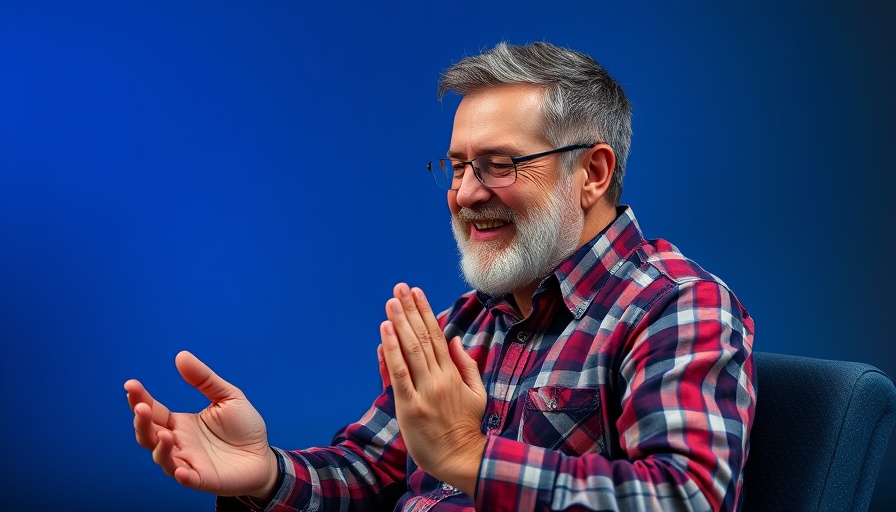 Dutch Sheets prayer session in blue digital studio background.
