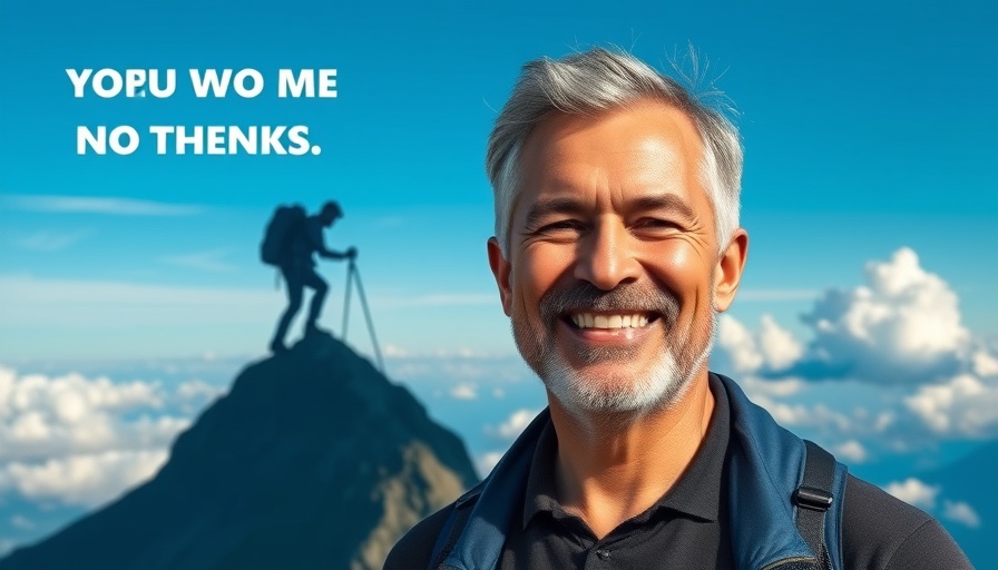 Maximize Your Impact motivational poster with climbers and confident man.