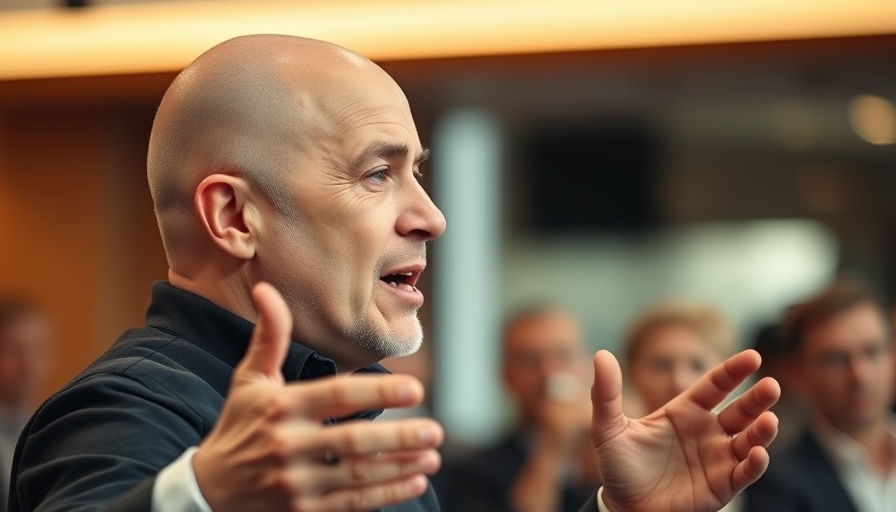 Rick Renner passionately speaking indoors in a warm-toned setting.