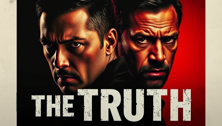 Promotional poster with bold 'The Truth' text and two men with intense expressions.