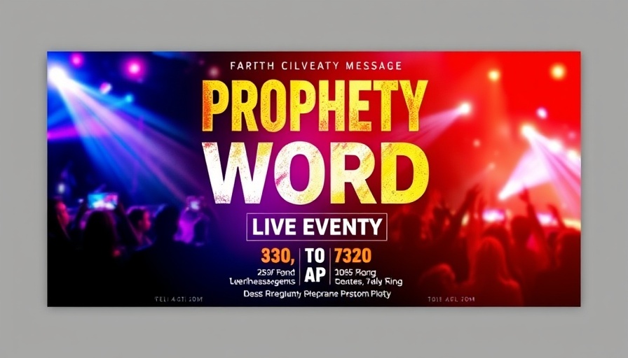 JosephZ prophetic word event poster with vibrant design.