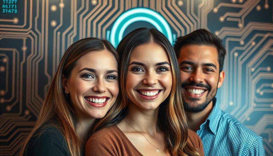 Peace and Healing Connection theme with trio portrait and digital backdrop.