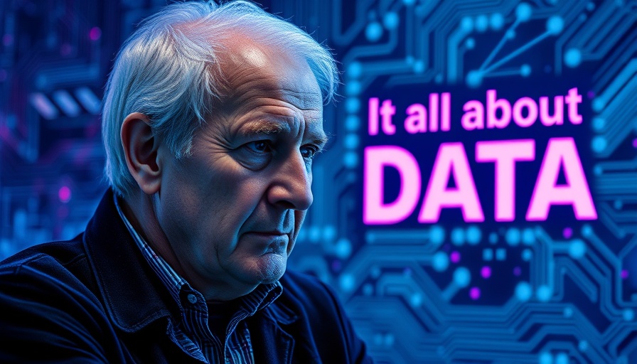 Lance Wallnau discusses data with digital backdrop.