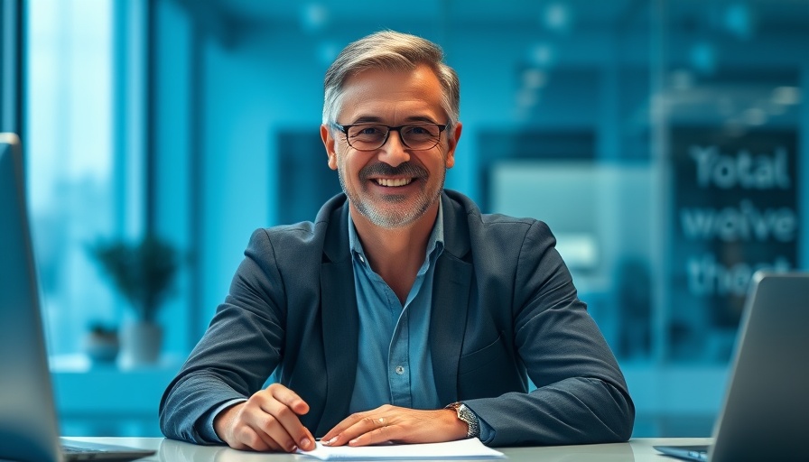 Dutch Sheets smiling at desk in a blue-themed studio.