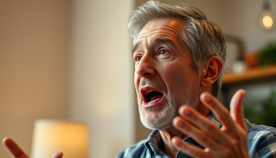 Rick Renner passionately speaking with animated gesture in warm lighting.