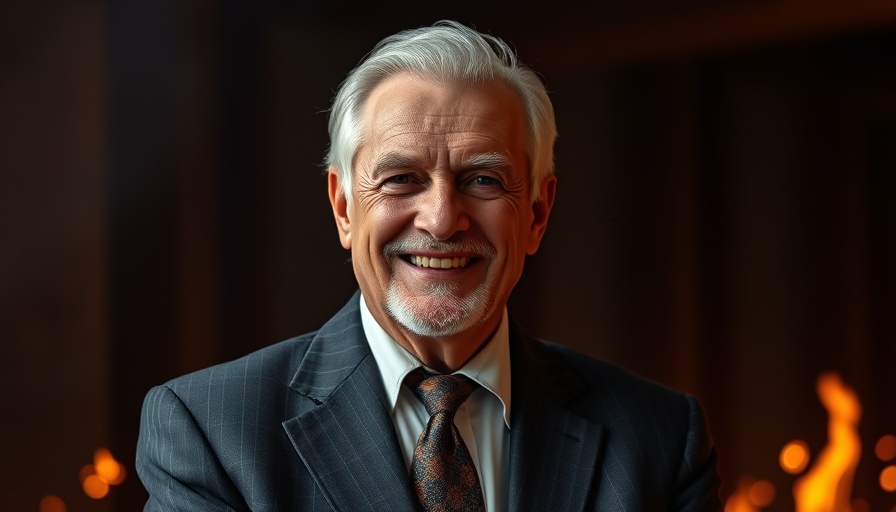 Confident man glowing against fiery background, Will You Shine Under Scrutiny.