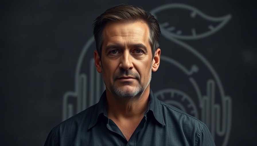 Mature man with calm expression conveying 'Bold Patience'.