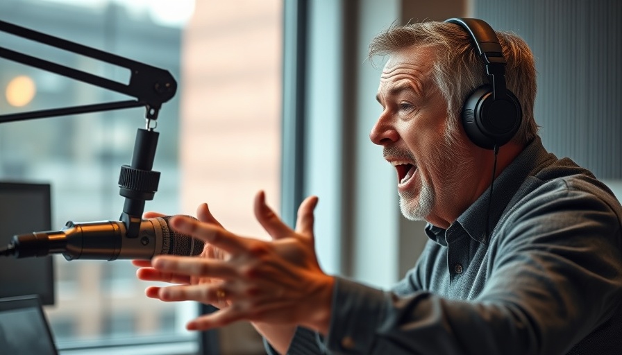 Man discussing Vatican China Deal in a radio studio.