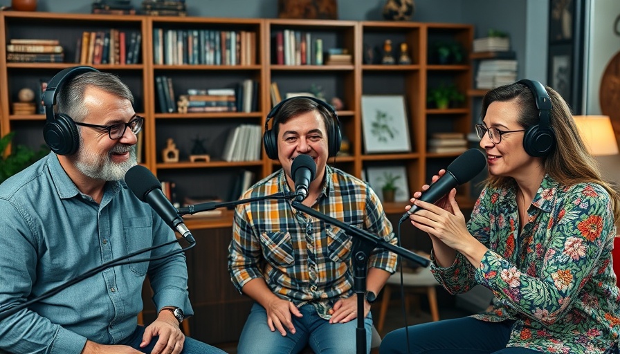 Three hosts discussing on a video podcast panel, Secrets of Supernatural Acceleration.