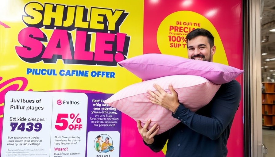 MyPillow promotional ad with pillows and promo code.