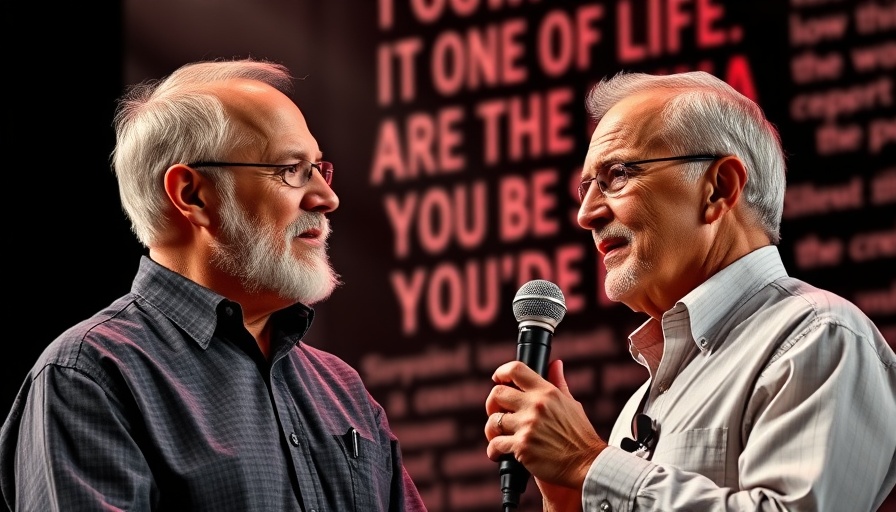 Floyd Brown Fired Kennedy Center, headline graphic with two men.