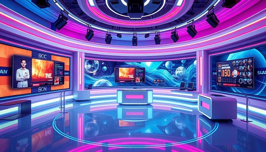 Virtual studio set emphasizing modern broadcasting, related to Living in God's Will