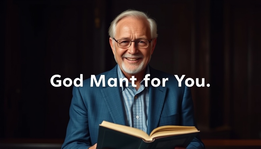 Smiling man with text 'God's Moment for You'.