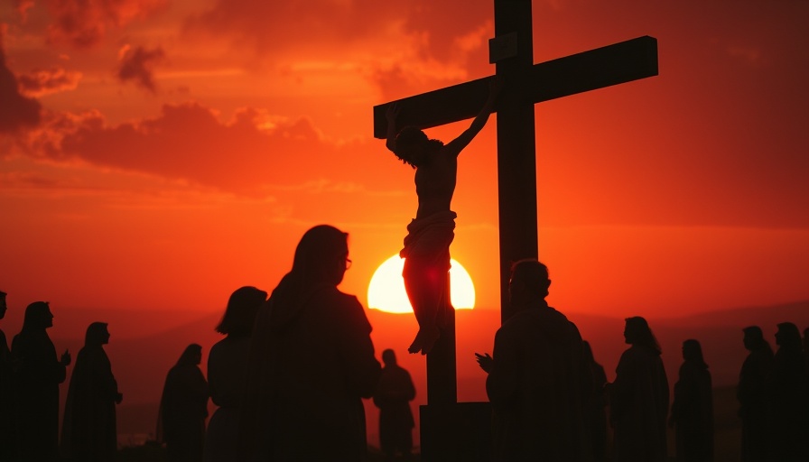 Spiritual crucifixion scene with ethereal glow, JosephZ inspired.