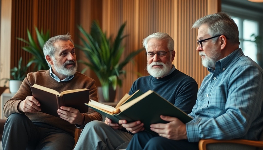 Rick Renner discussion setting with books and warm lighting.