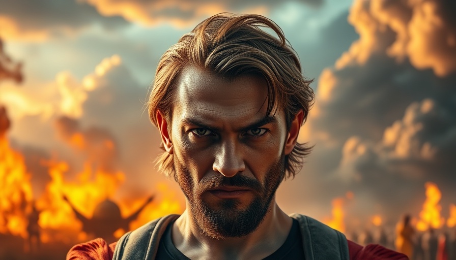 JosephZ promotional image with dramatic mythical battle scene.