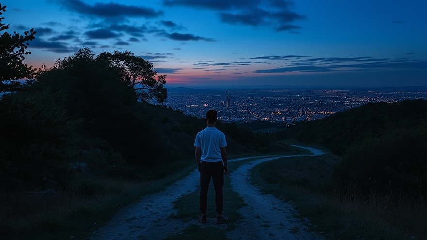 A figure at a crossroads symbolizes the calling process in spiritual formation.