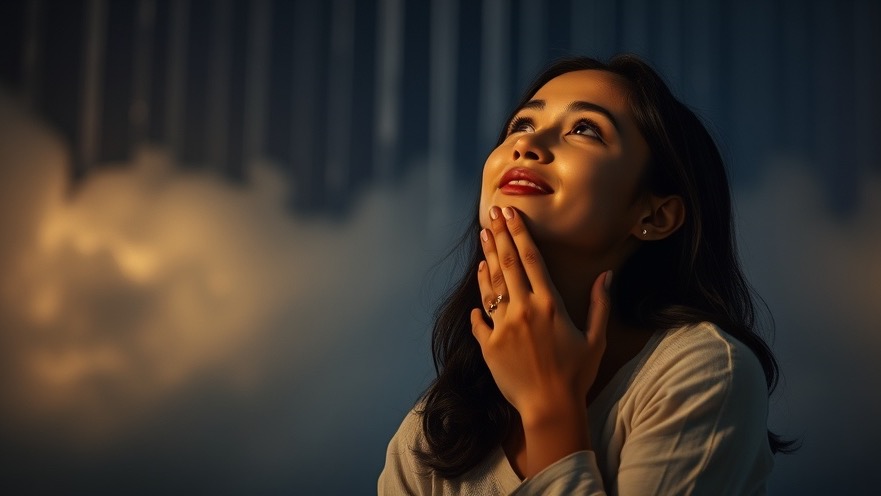 A young woman in prayer meeting, experiencing divine intervention and spiritual warfare.