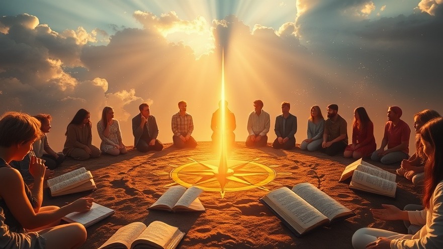 A sacred gathering for spiritual warfare, unity, and personal breakthrough, with glowing compass.