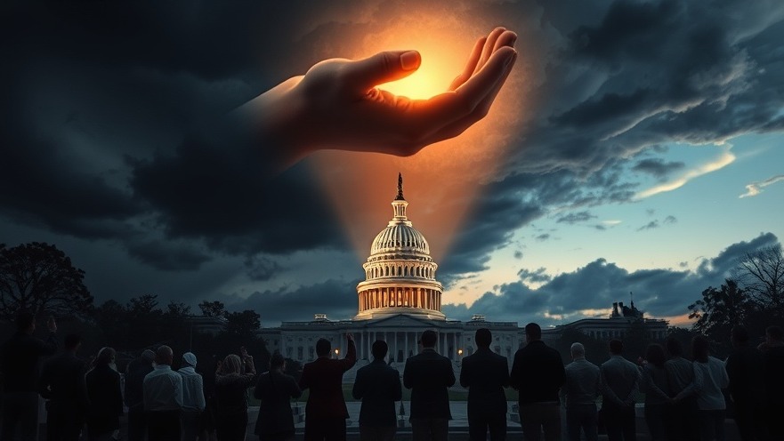 Stormy twilight over U.S. Capitol, prophetic insights on election integrity and prayer community.