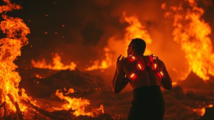 Dramatic hell landscape depicting eternal punishment, inspired by biblical teachings.