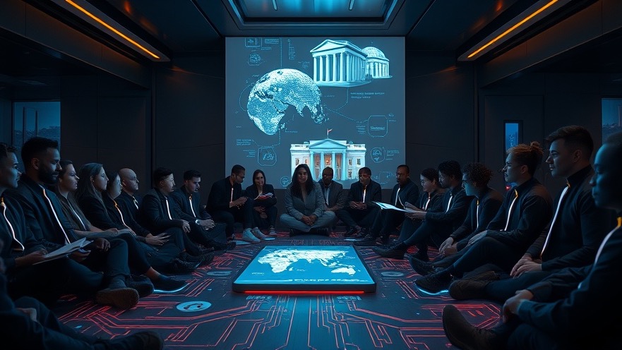 Diverse prophetic believers engage in spiritual warfare in a futuristic chamber.