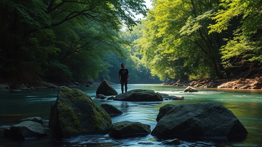 A serene riverside scene symbolizing spiritual awakening and personal breakthroughs.