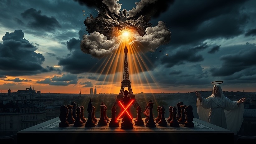 Lance Wallnau's vision of spiritual battles in a stormy European city skyline.