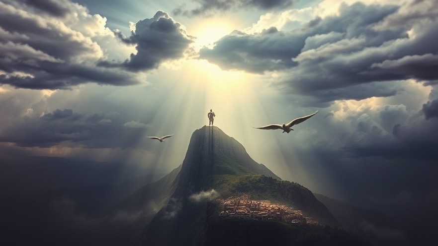 Dramatic sky and mountain scene, reflecting Rick Renner's prophetic teachings on end times.