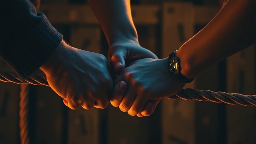 Collective prayer represented by intertwined hands symbolizing unity and spiritual strength.