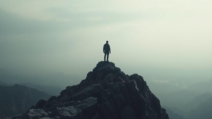 Cindy Jacobs embodies spiritual authority atop a mountain, gazing at heavenly places.