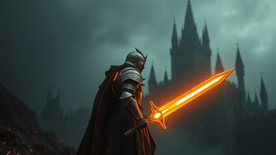 A mystical knight, radiant with golden light, embodies hope for prophetic believers in spiritual revival.