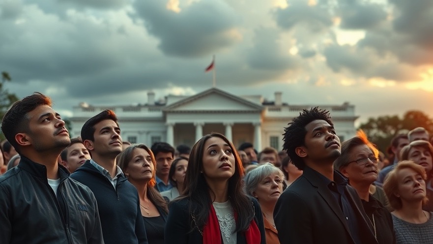 Diverse group of spirit-filled Christians seeking prophetic insights under a dramatic sky.